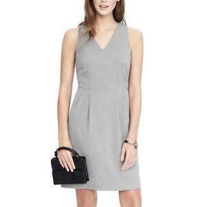 Banana Republic Grey Bow Back Dress Size 00 Petite